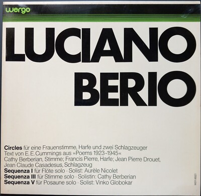 Berio - Circles & Sequenzas, BERBERIAN, GLOBOKAR, Wergo, STEREO