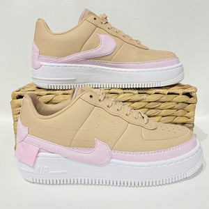 pink and tan air force 1