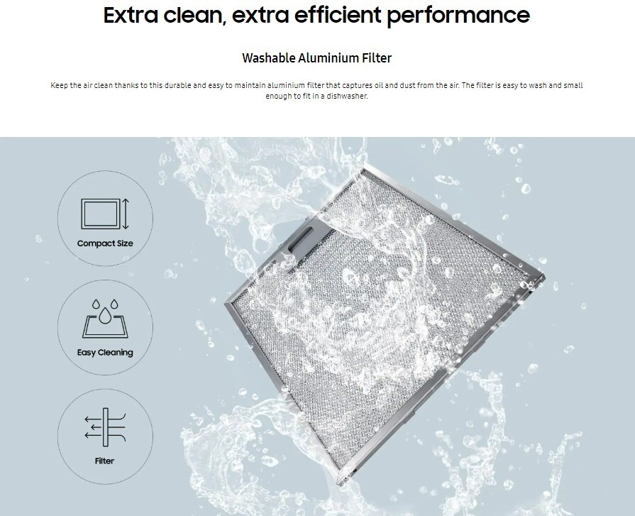 Brand New! Samsung Wall Mount Telescopic Cooker Hood, 60cm