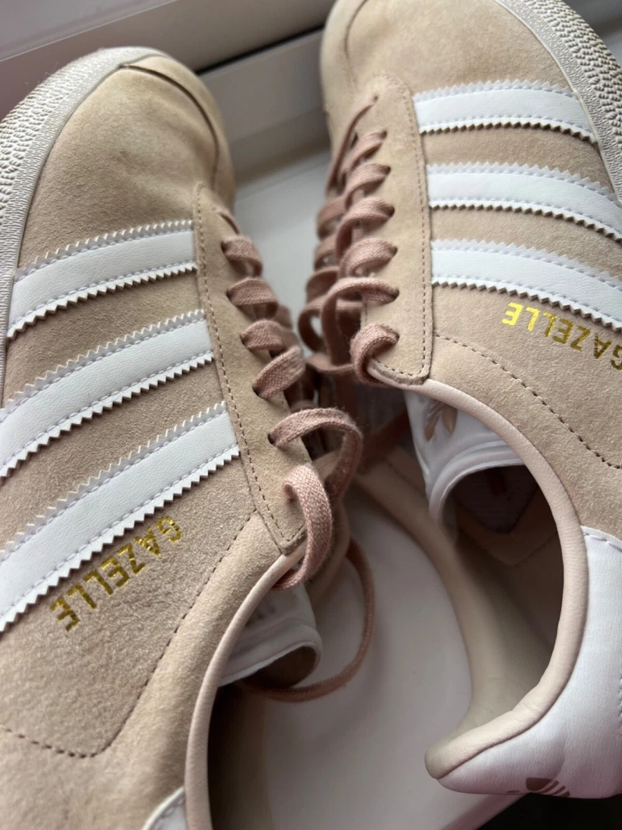 Ladies Adidas Gazelle Trainers size 7 Beige | eBay