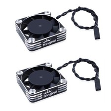 2PCS 40x40mm Aluminum Cooling Fan 16000RPM Rapid Cooling for 1/10 1/8 4068 40...