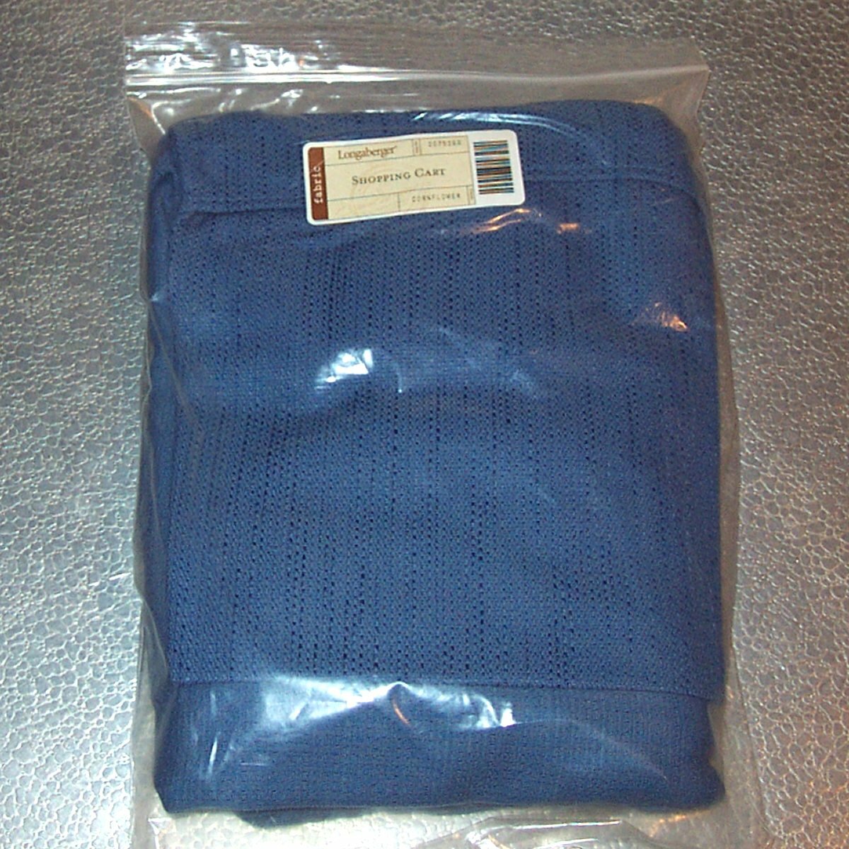 Longaberger Cornflower SHOPPING CART Basket Liner ~Made in Longaberger Cornflower SHOPPING CART Basket Liner ~Made in
