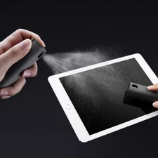 Phone Screen Cleaner 2 in 1 Spray Computer Screen Dust Removal Microfiber Cloth 