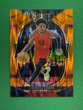 2022-23 Panini Select Basketball Orange Flash Prizm Parallel #42 Anfernee Simons