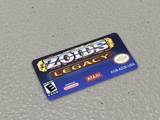 Zoids Legacy Nintendo Gameboy Advance Replacement Label