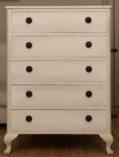 Swedish Gustavian Style Chest Of Drawers - Later Hand Painted