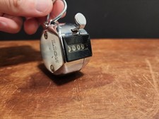 Vintage LION Hand Tally Counter Clicker Mechanical Metal 4-Digit Japan