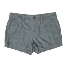 GAP Womens Blue Chambray City Shorts Size 2 M...