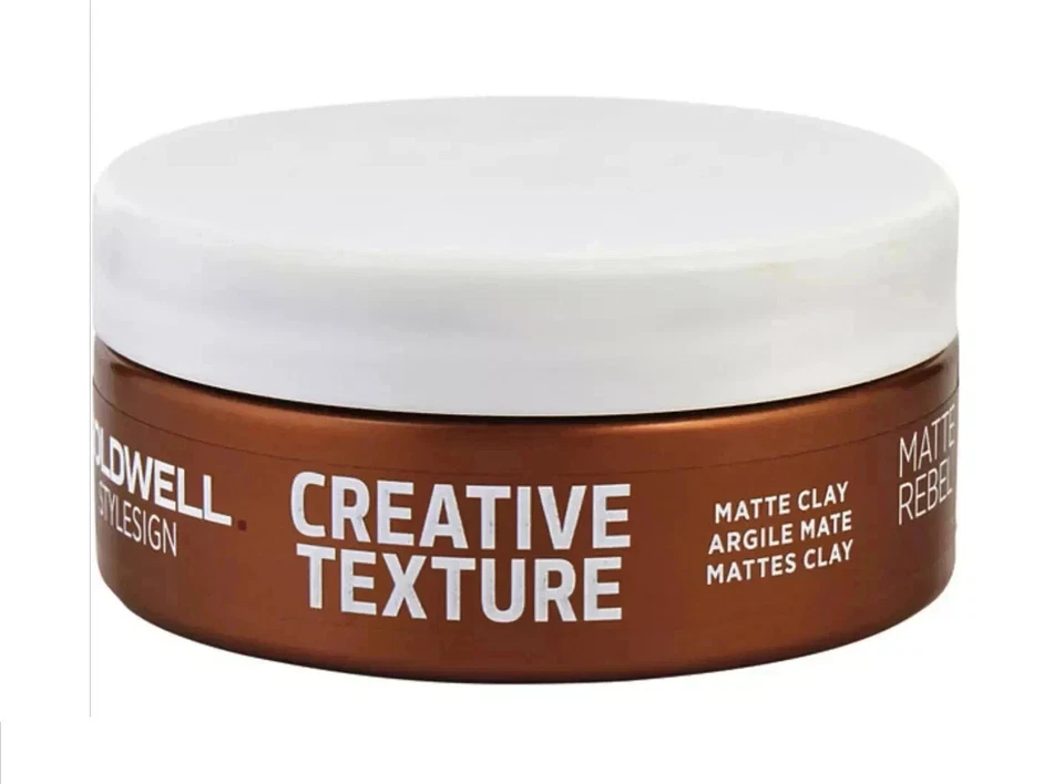 2 PACOTES Goldwell Stylesign Creative Texture argila fosca rebelde 3 - 75 ml/2,5 oz - Imagem 3 de 3