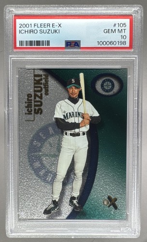 Ichiro Suzuki 2001 Fleer E-X #105 Rookie RC 841/1999 PSA 10