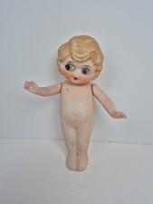 Vintage Bisque Flapper Frozen Charlotte Kewpie Doll Made In Japan Handpainted 
