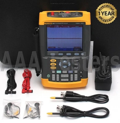 Fluke 196C ScopeMeter 1GS/s Dual-Eingang 100MHz Handheld Farb-Oszilloskop - Bild 1 von 4