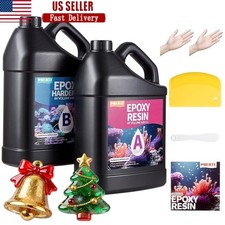 High Gloss Epoxy Resin Crystal Clear Fast Curing Non Toxic Bubble Free DIY Craft