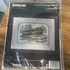 NEW Janlynn Covered Bridge Counted Cross Stitch Kit 