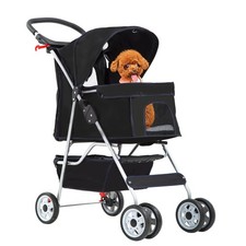 Dog Stroller Travel Folding Carrier Small Medium Cat Pet 4 Wheels