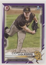 2021 Bowman Draft Purple 197/250 Kevin Kopps #BD-7 4z8
