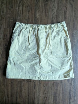 Lands End Butter Yellow Womens Mini Golf Skort Size 14 T