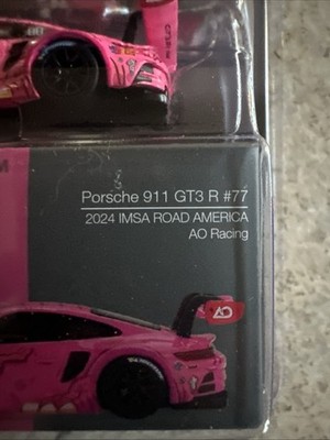 Mini GT 1:64 Porsche 911 GT3 R #77 AO Racing 2024 IMSA Road