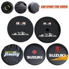 Spare Tire Cover For Jeep Wrangler JL Suzuki Jimny SUV Trailers Wheel Protectors