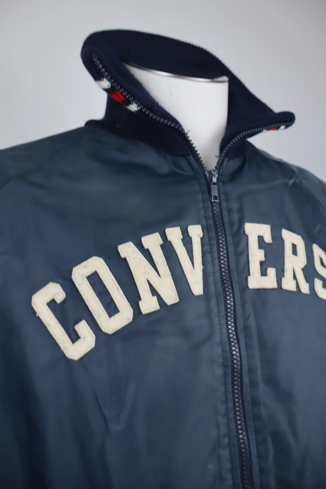 Converse Veste Matelassée Homme Tg. XL Man Casual Vintage Avec Zip - Photo 3/4