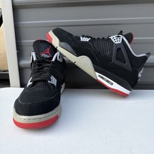 Nike Air Jordan 4 Retro Bred Black Red 308497 060 sz 14 No Box