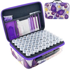 Diamond Painting Storage Case 120 Slots Organiser with Tools & Accessories Kit