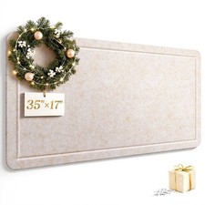 Decorative Felt Bulletin Board 35x17 Inch Foldable Pin Board Photo Display