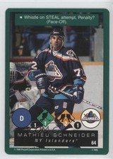1995-96 Playoff One on One Challenge Mathieu Schneider #64 0a1