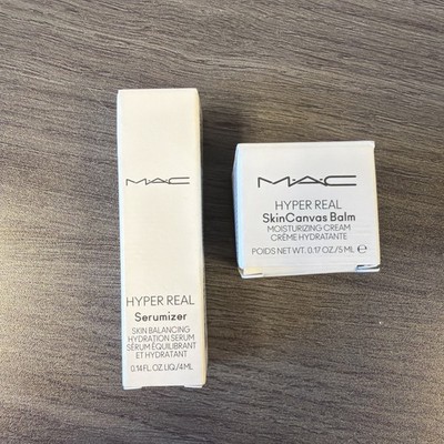 Variety Lot of 2 M.A.C Hyper Real Skincare Products (Serumizer, SkinCanvas Balm)