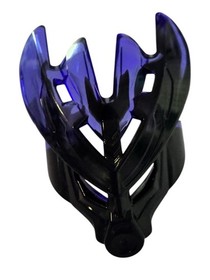 LEGO Bionicle Protector Mask of Earth 19149pb02 Black Trans Purple Marbled