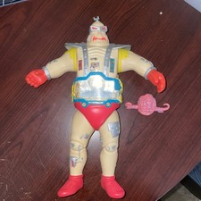Vintage 1991 Playmates TMNT Giant Krang Android Body 11'' with Window See Pics