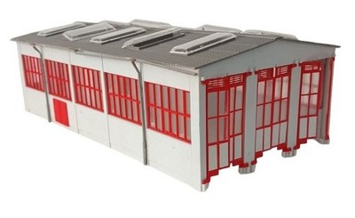 KIBRI H0 9352 - Lokschuppen 3-ständig - H0 1:87 - Modelleisenbahnzubehör