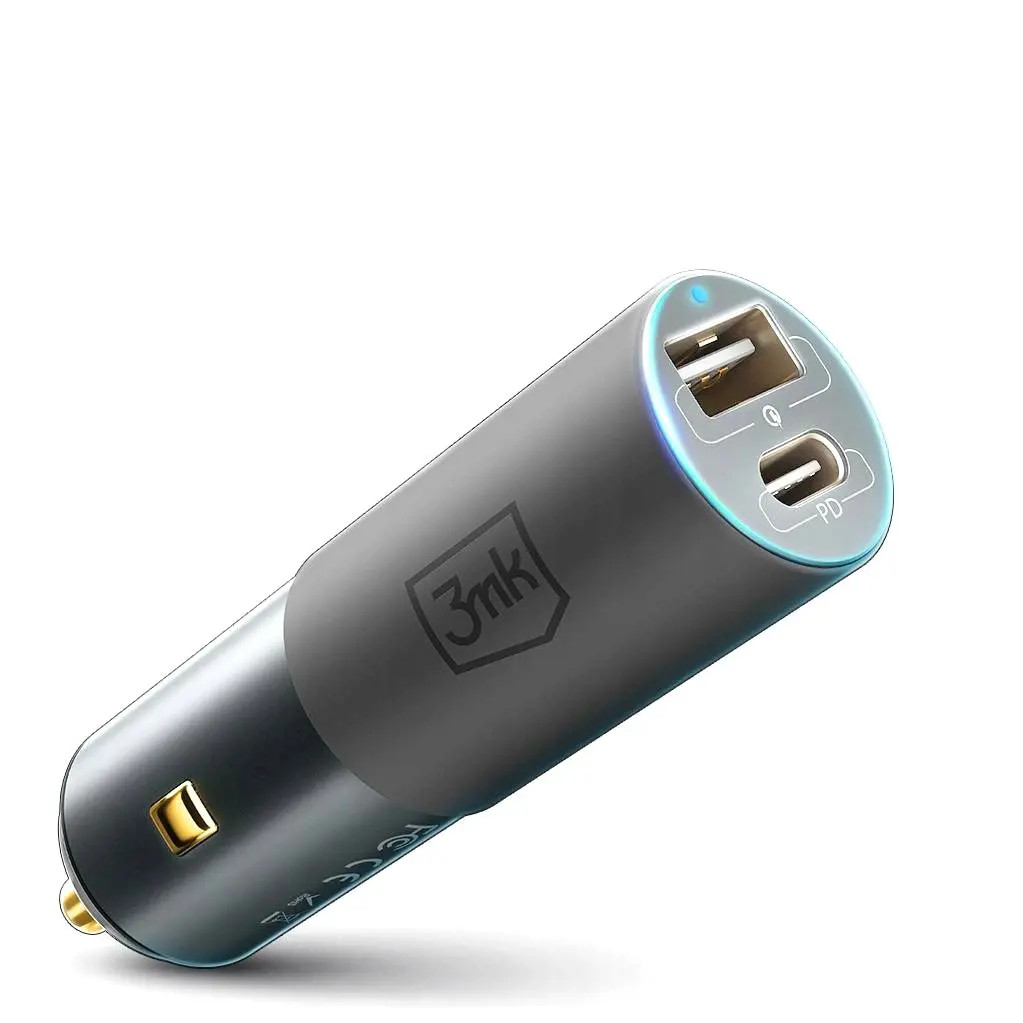 3Mk Protection Silber 3Mk Hyper Auto-Ladegerät Usb-C Usb-A 100 W - Bild 2