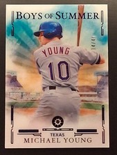 2025 Panini Boys of Summer #61 Michael Young Purple 14/49