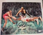 Dennis Rodman Signed Photo 11x14 METALLIC Pistons Bulls Worm Autograph HOF JSA