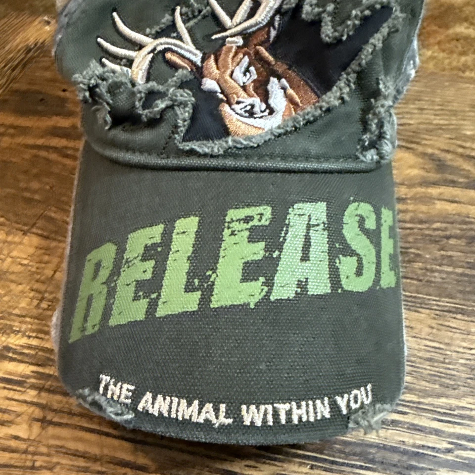 Buck Wear Ciervos Cazador Liberación Tiro con Arco Ciervo Envejecido Caza Sombrero Gorra Gancho Lazo Foto 2 de 4