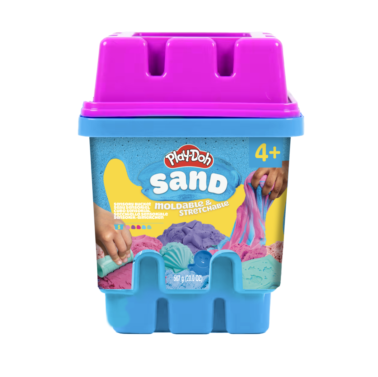 Play-Doh Sand Castle Sensory Bucket