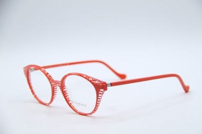 NEW FACE A FACE BULLE 1 COL. 6401 ORANGE RED AUTHENTIC FRAMES EYEGLASSES 48-17