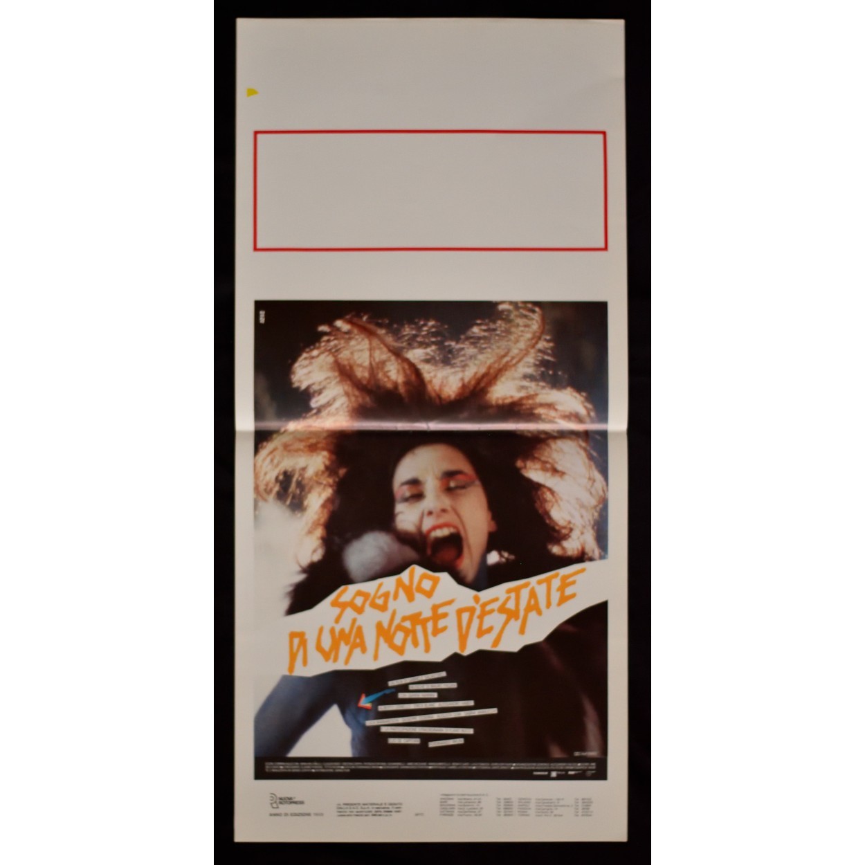 Locandina originale film Sogno di una notte d'estate (1983) - Regia di Gabriele Salvatores