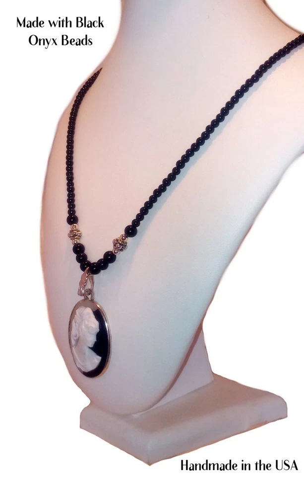 Collar Colgante Camafeo Vintage - Collar Joyería Antigua Camafeo Vintage Foto 2 de 4