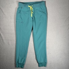 Figs Jogger Scrub Pants Women s Size L Tall Zamora Teal Nurse Doctor Workwear