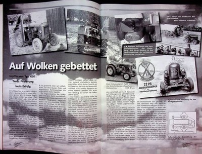 Schlepper Post 03/1997 Hoffmann Typ 601 in einer seltenen Vorstellung auf 4 Seit