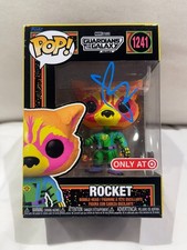 BRADLEY COOPER SIGNED ROCKET FUNKO POP 1241 TARGET BLACKLIGHT AUTO BAS COA