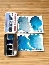 White Nights Artist Watercolour Paint Set 4 Pans Team Edward Twilight Tin