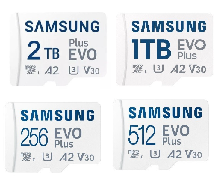 SAMSUNG EVO Plus 256GB 512GB 1TB 2TB Micro SD MicroSDXC 4K SAMSUNG EVO Plus 256GB 512GB 1TB 2TB Micro SD MicroSDXC 4K