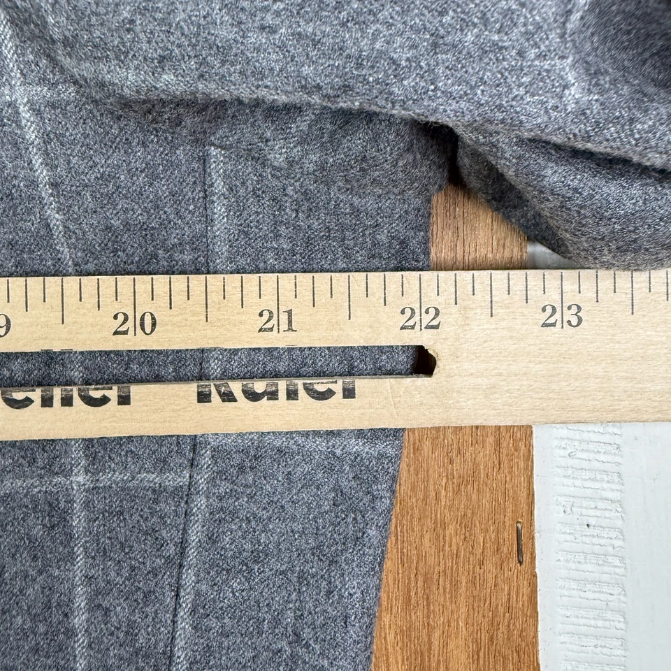 J Crew Suit Mens 44R Gray 2 Button Flannel Vitale Barberis Canonico Crosby Fit - Image 3 of 4