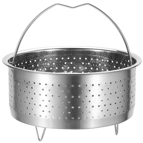 6.88 Inch Multi-Use Vegetable Steamer Basket with Even Drain Holes for Rice D... - 第 1/9 張圖片