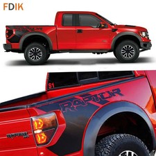 Aftermarket Matte Black SVT Body, Trunk Tail Side Decal for Ford F-150 Raptor