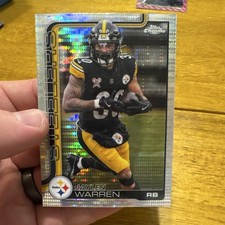 Topps 2025 Chrome Parallel Jaylen Warren #253 Steelers NFL Football