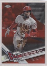 2017 Topps Chrome Update Target Exclusive Red Refractor 15/25 Cameron Maybin 6va